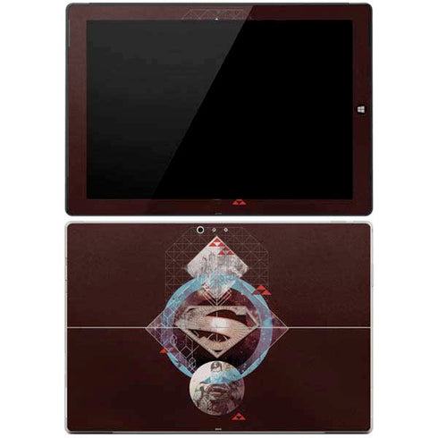 DC Comics Superman Purple Abstract Collage Surface Pro 3 Skin